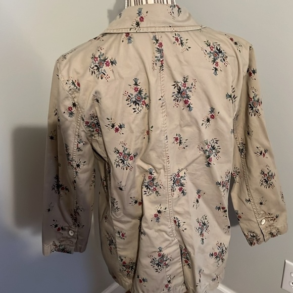 Inked & Faded Floral Utility Style Jacket Size XLARGE - Picture 4 of 5